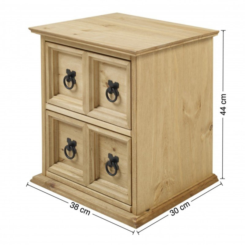 Bridewell Solid Wood 44cm H Media Shelves