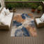 Tapis abstrait intérieur / extérieur lavable à la machine Chantille ACN2969-130880730-130880728