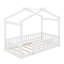 Structure de lit en bois avec clôture-1457319815