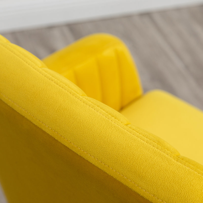 Chaise d'appoint rembourrée en velours Tuchico