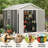8ft x 10ft Versatile Outdoor Resin Tool Shed
