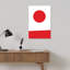 Cercle rouge, art zen abstrait géométrique-129090323