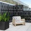 Screen Series Black Plastic Quadra Pattern Screen Set