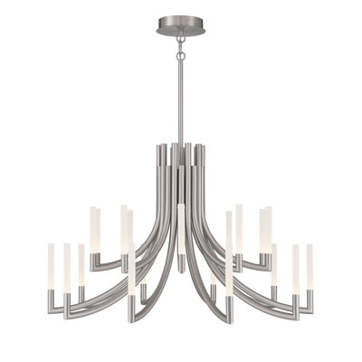 Olette 20L 42" Frosted Chandelier