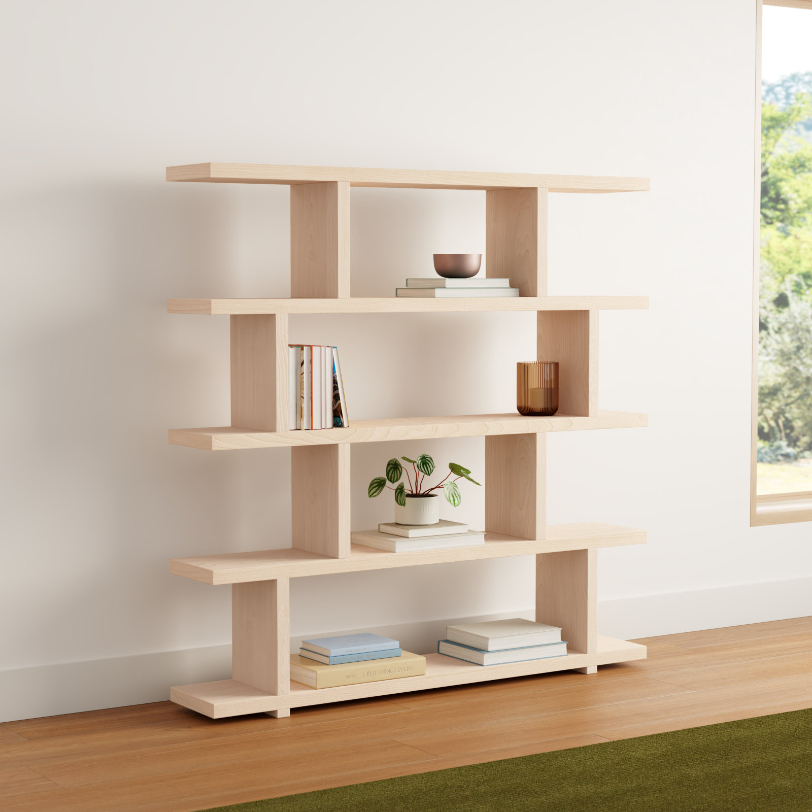 Annora 63" Bookcase, Natural