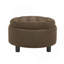 Table basse avec repose-pieds rond moderne avec rangement caché, table d'appoint multifonctionnelle avec repose-pieds pour le salon et la chambre à coucher-129911161