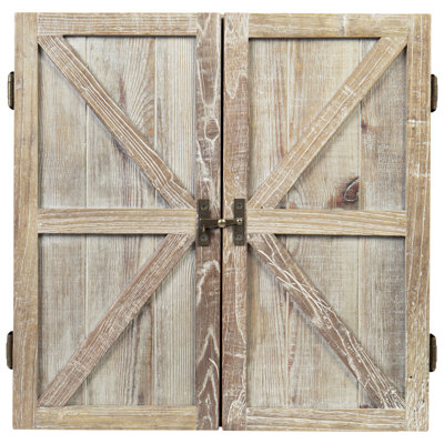 American Legend Barnwood Dartboard Cabinet (Cabinet Only)