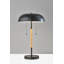 Lampe de bureau en bois massif Niles