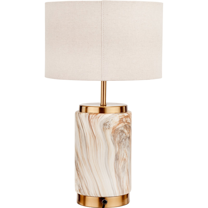 Bellamee Ceramic Table Lamp, 48cm H x 28cm W x 28cm D