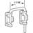 Patio Sliding Door Loop Lock  Increase Home Security, Install Additional Child-Safe Security, Hardened Steel Bar with Diecast Base (Single Pack)-66152445-66152444