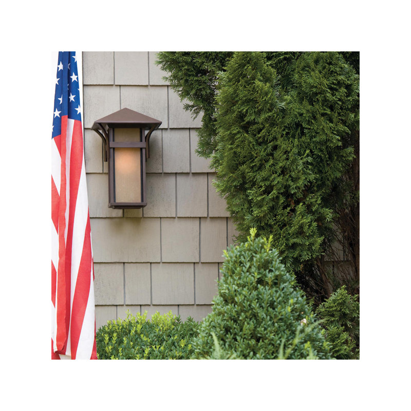 Harbor Outdoor Wall Lantern, Non-Energy Saving/Non-Dark Sky, Large, Anchor Bronze