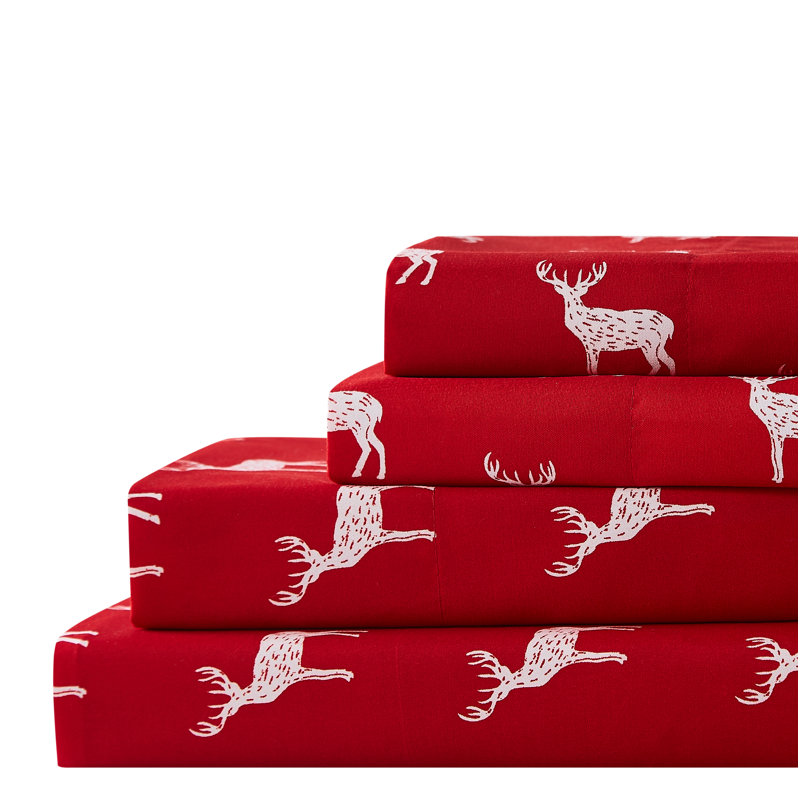 Feofan Microfiber Animal Print, Red