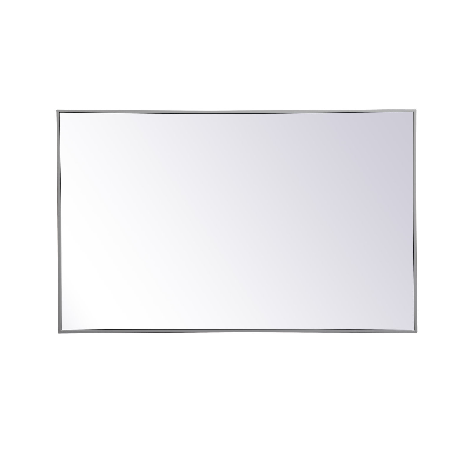 Sabine Metal Rectangle Wall Mirror, 48" x 30", Gray