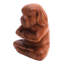 Figurine en bois yoga beagle Madelina