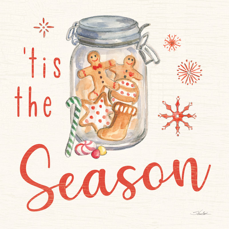 Gingerbread Christmas IV, H 30 po x l 30 po x P 1,25 po