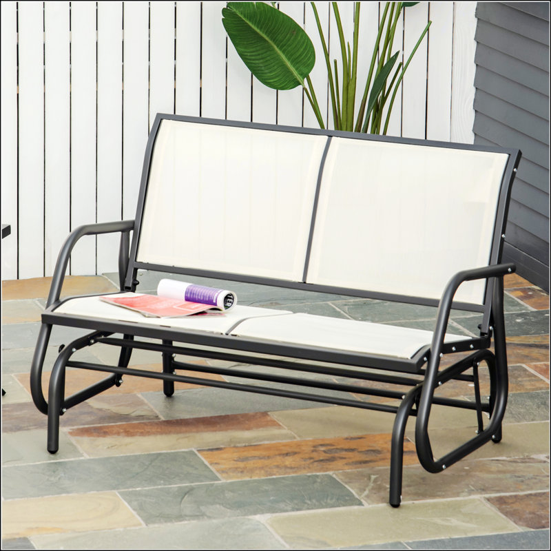 Banc d'extérieur pour 2 personnes, Beige