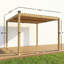Pergola d'extérieur, pergola à persiennes, pergola de patio (pergola seulement)