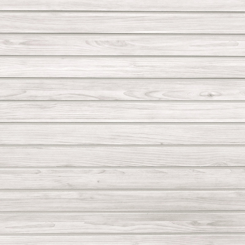 8Ft Laminated PVC Slatwall – Whitewood