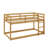 Twin-Size Stacked Floor Bunk Bed Equipped With Ladder-1925855932