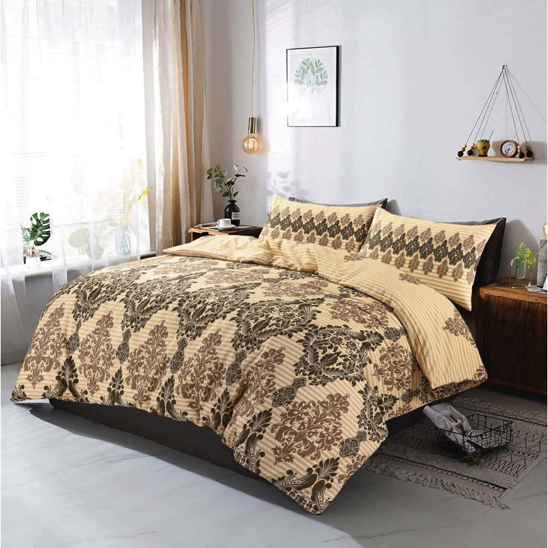 Aviva Cotton Blend Duvet Cover with Pillowcases, King - 2 Standard Pillowcase
