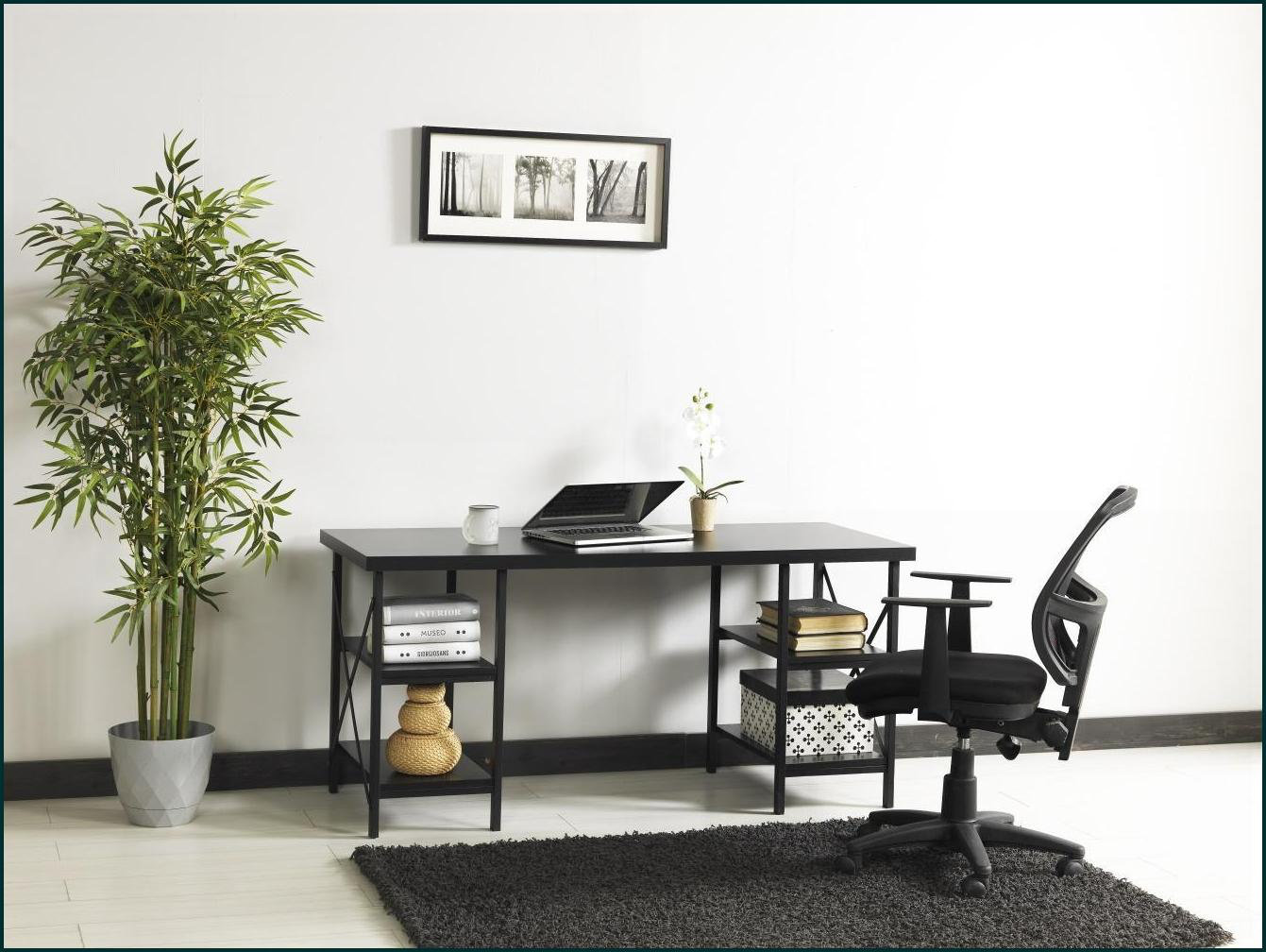 Inbox Zero Desks, 60'' Extra Wide Industrial Writing & Computer Desk ...