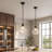 1‑Light Hammered Glass Pendant – Adjustable Height