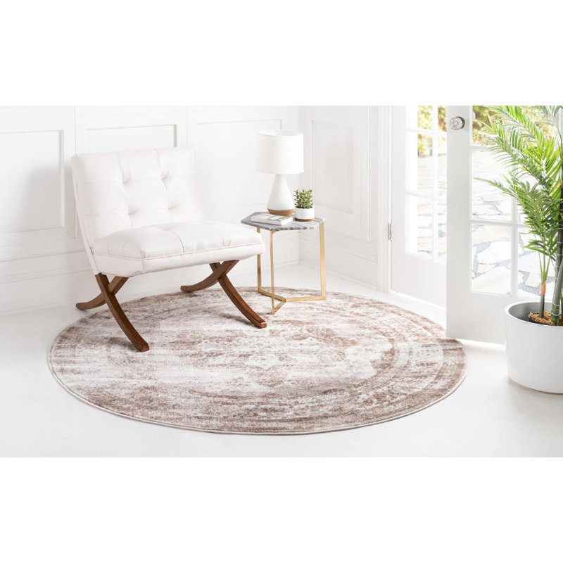 Tapis abstrait os Oneita, Carré 3 pi 3 po