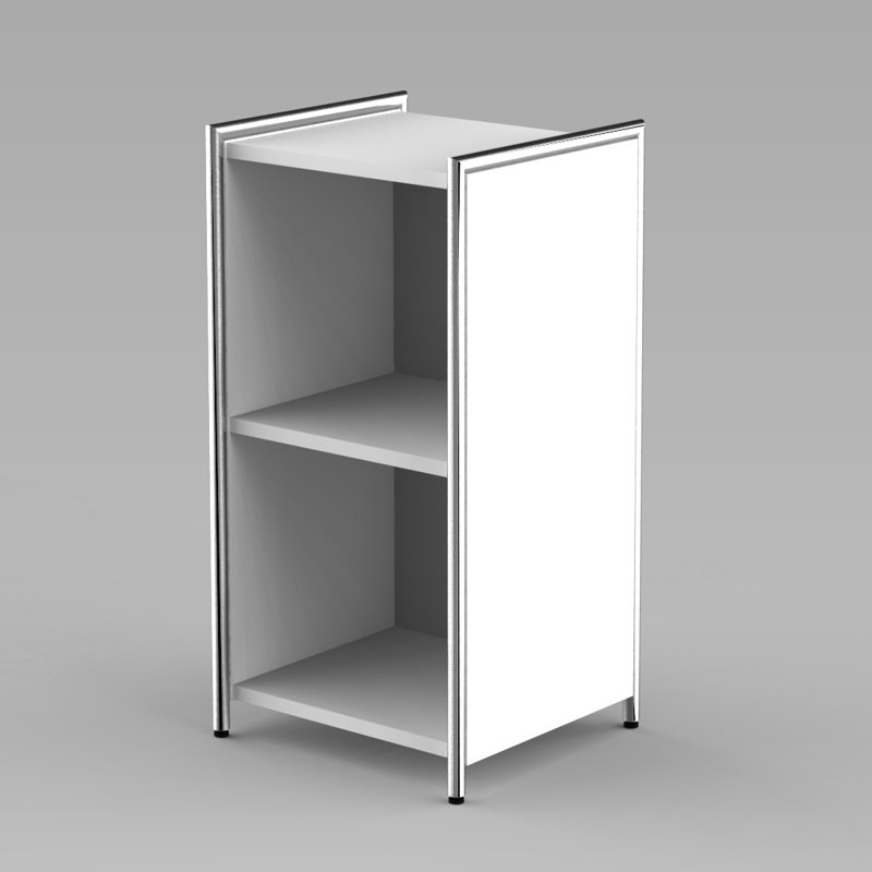 2 -Shelf, White