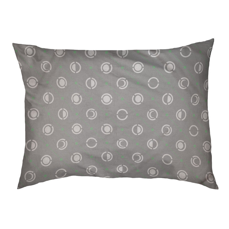 Coussin intérieur pour chien moon phases Chenault, Grand (l 50 po x P 7 po x H 40 po), Vert
