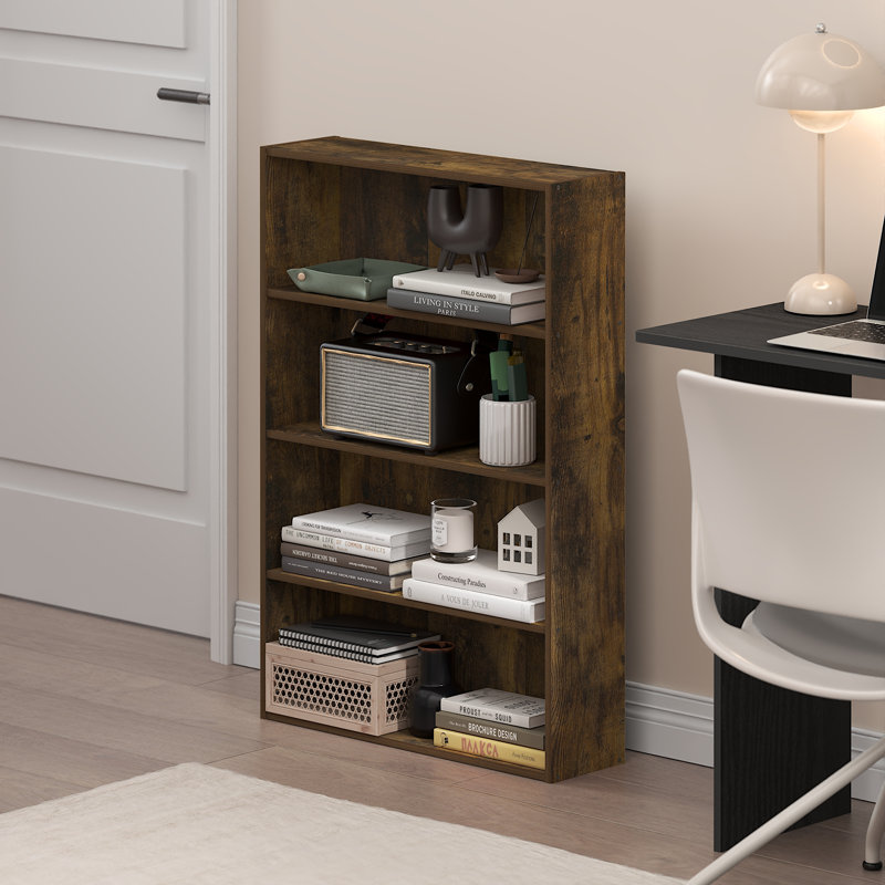 Bibliothèque Furinno Basic 4-Shelf, Bois de pin ambré