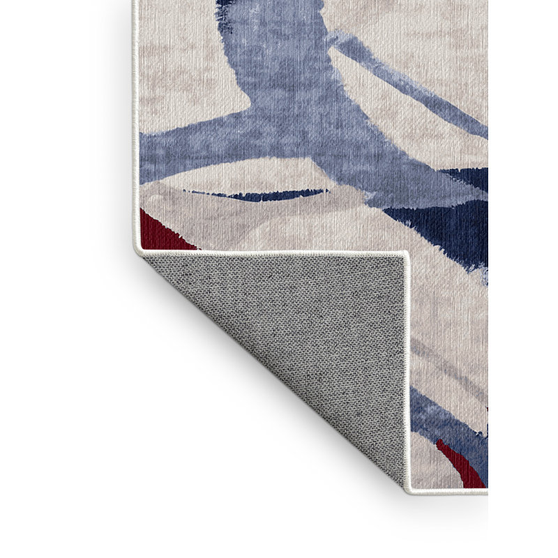 Tapis beige lavable à la machine, Tapis de couloir 2 pi x 4 pi