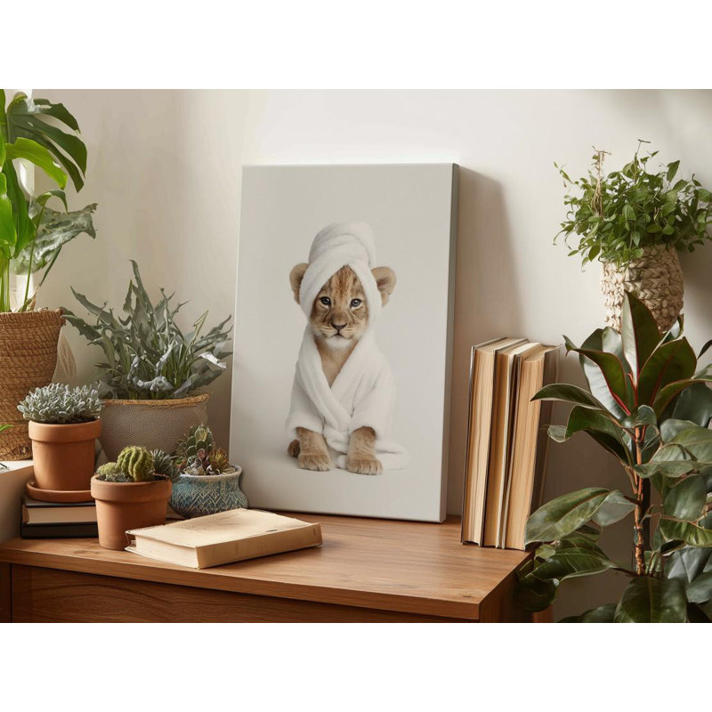 Art sur toile: Lion, H 24 po x l 16 po