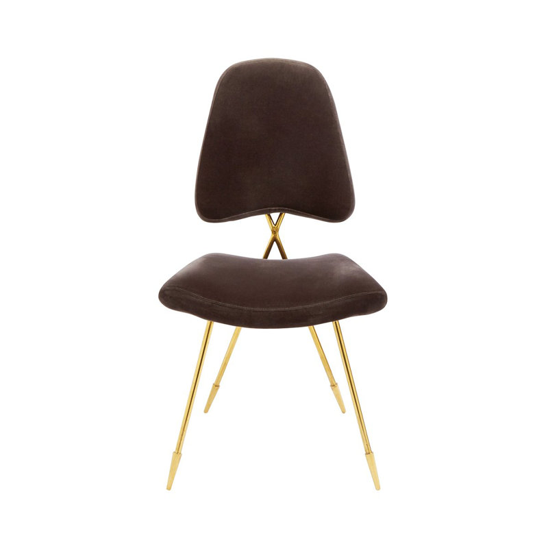 Maxime Dining Chair, 100% Cotton Rialto Charcoal