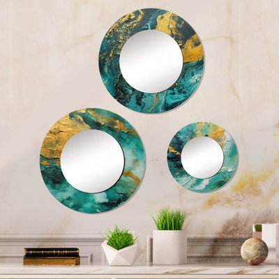 Geona Metal Round Mirror