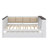 Full-Size Daybed With Storage Shelves, Upholstered Backrest, USB Port, And Trundle Bed-480993659