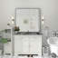 Miroir de salle de bain mural en verre trempé et métal Molly-1104800360-1126530365-1094644534