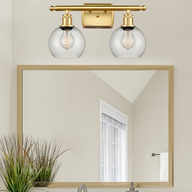 Almatine 2 - Light Vanity Light, LED, Clear, Satin Gold