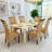 Rebeca vidaXL Solid Mango Wood Dining Chair Rattan Dining Room Kitchen Chairs-1906934464-1963184134