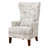 Kegan Accent Chair with Chrome Nails