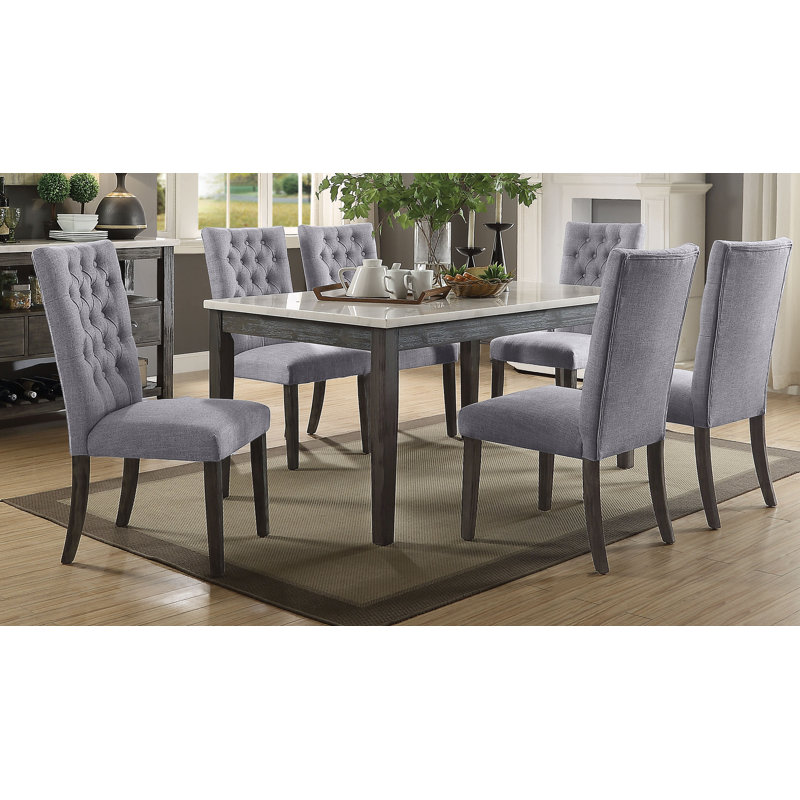 Jacxon 6 - Person Four Leg Dining Set