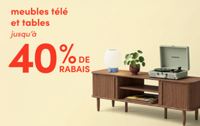 meubles télé et tables en solde