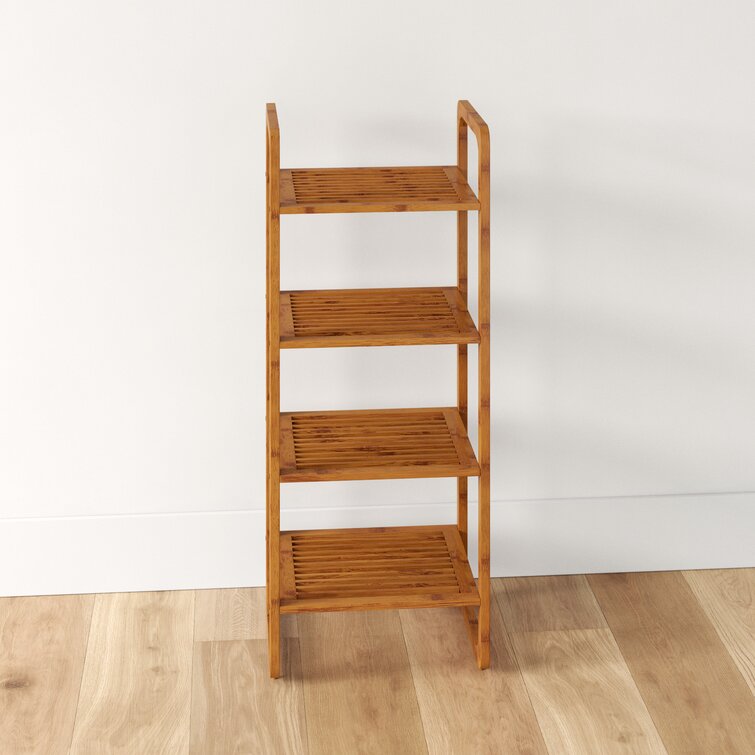 Ambyr 17'' W x 55'' H x 11'' D Free-Standing Bathroom Shelves