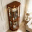 Vitrine d'angle à 6 tablettes Curio Cabinet