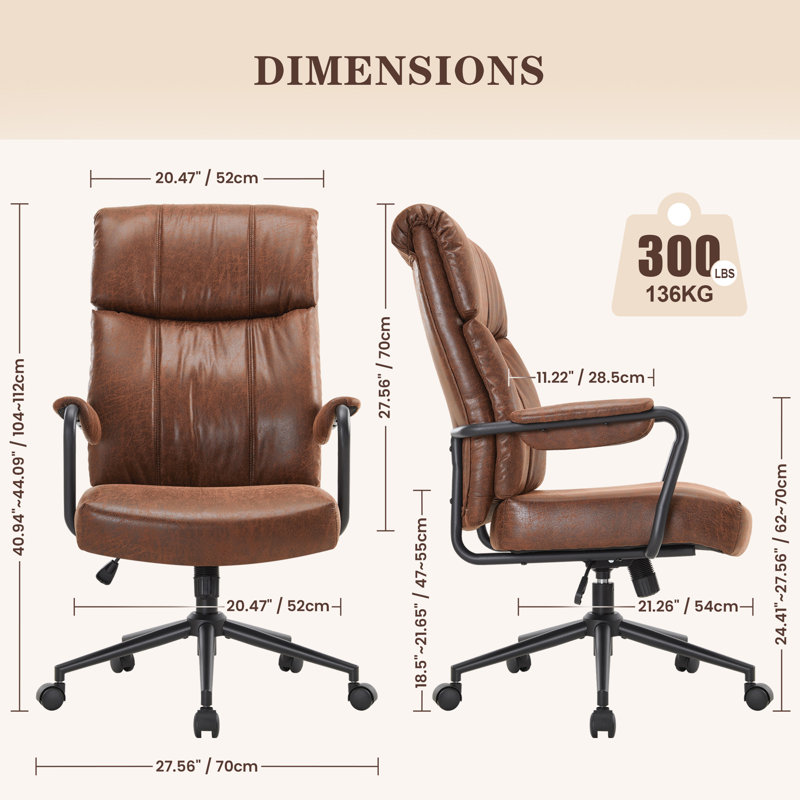 Ergonomic Office Chair, Brown