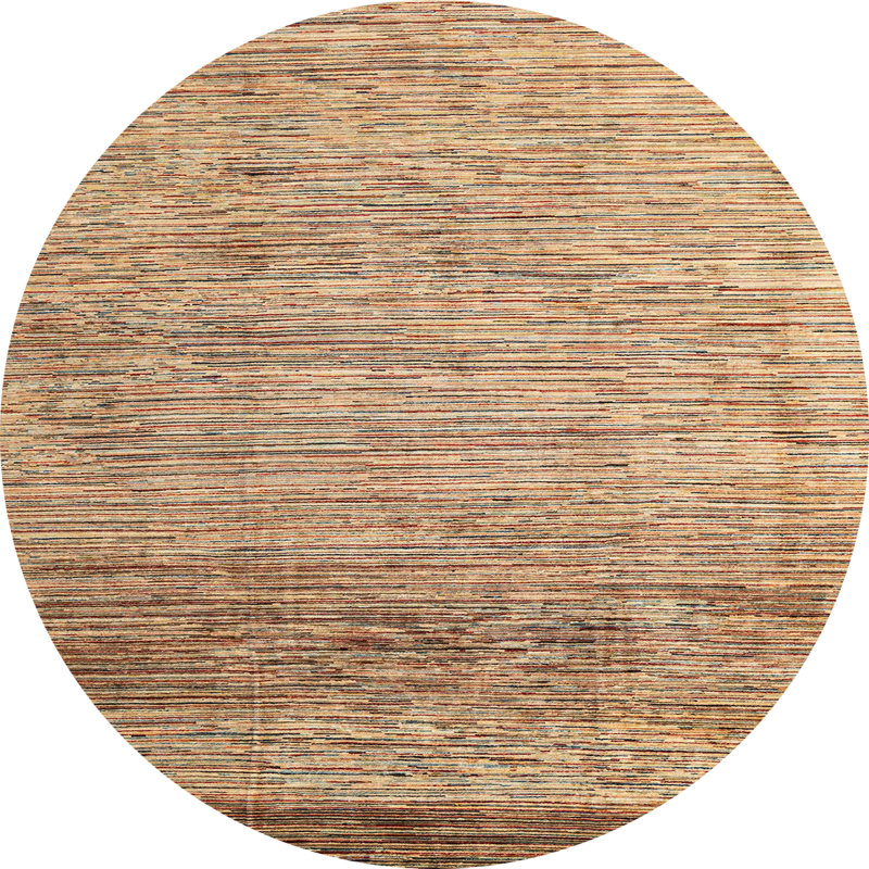 Abstract Indoor Rug, Round 6'
