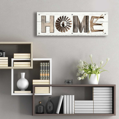 «Rustic Home II» par Lori Deiter, art mural en verre acrylique