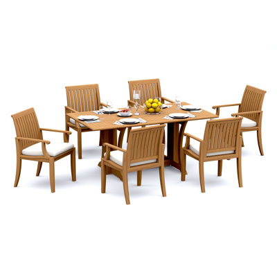 Lagos Outdoor - Piece Teak Dining Set