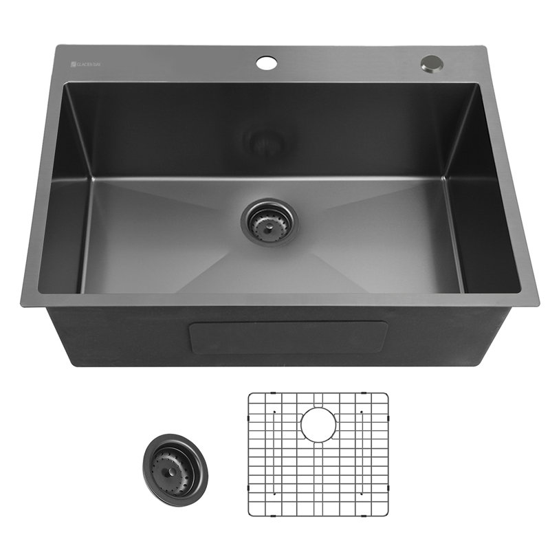 25'' L Single Bowl Stainless Steel Kitchen Sink