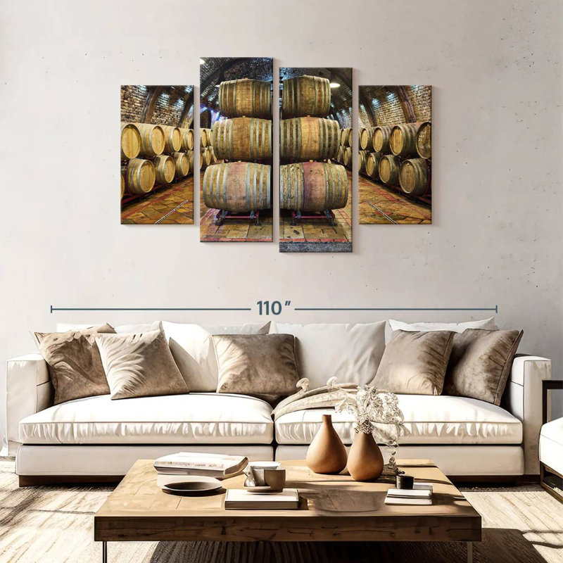 Yarlin Wine Cellar Barrels, 48'' H x 75'' W