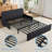  Ebern Designs Small Loveseat 3-in-1 Pull-Out Sleeper Sofa Bed with Throw Pillows-560956984